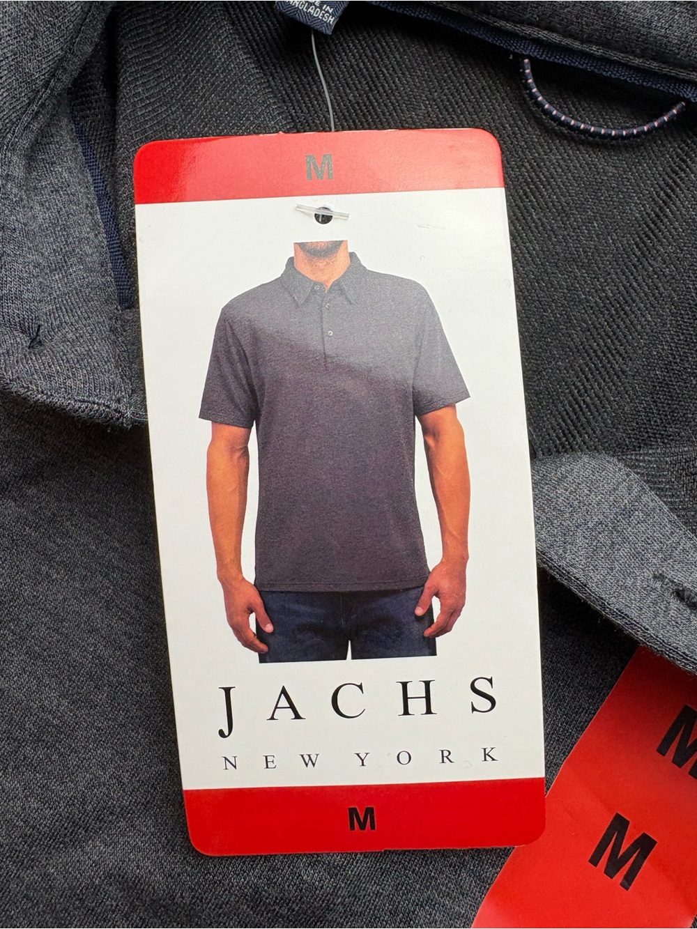 Jachs Men's Dark Gray Polo Shirt